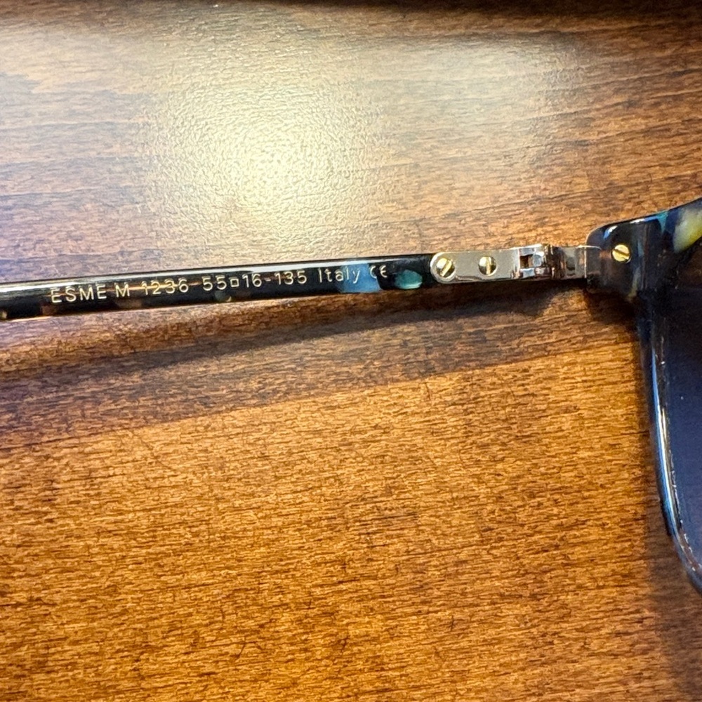 Warby Parker Women's Esme Black and Green sunglasses - Picture 5 of 7